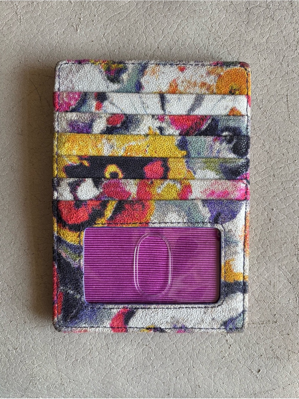 HOBO International Cardcase Wallet- multicolor floral